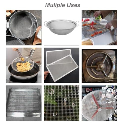 304 Stainless Steel Mesh Screen 15.7"x47.2", 60Mesh 0.27mm Hole - style: 60Mesh x 0.15mm
