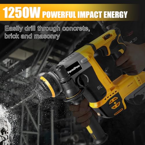 SDS Plus Rotary Hammer for Dewalt 20V Battery (No Battery) - color: Yellow