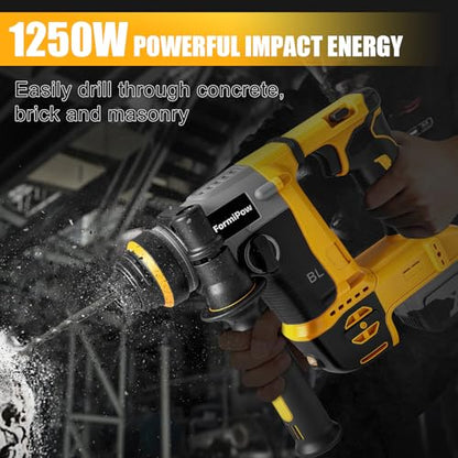 SDS Plus Rotary Hammer for Dewalt 20V Battery (No Battery) - color: Yellow