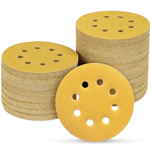100PCS 5 Inch Sanding Discs 120 Grit Random Orbit Sander Sandpaper - style: Advanced Aluminum Oxide