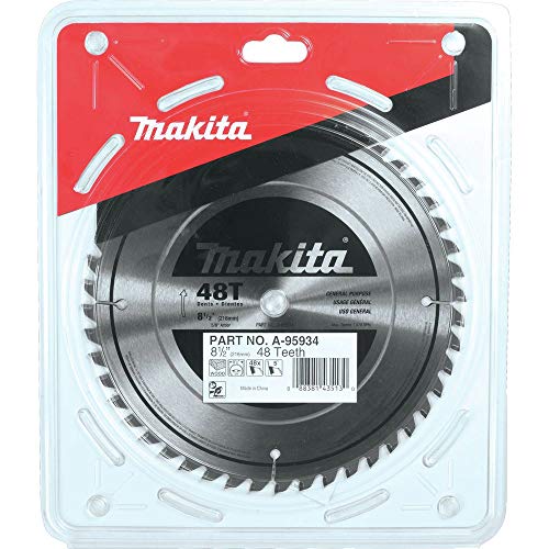 Makita A-95934 8-1/2-Inch 48T Carbide-Tipped Miter Saw Blade