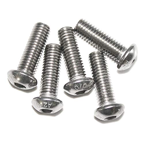 Fullerkreg M6-1.0 x 25 mm Button Head Socket Cap Screws - size: M6 x 25mm