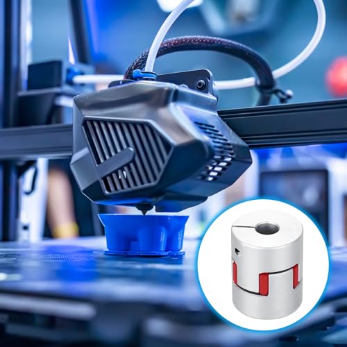 MECCANIXITY Aluminum Shaft Coupling Shaft Coupler 6mm to 8mm Flexible Spider Coupling L30mm x D25mm Coupler Jaw Spider Shaft Joint Connector for 3D Printers DIY CNC Router Milling Machine - size: 6mm to 8mm