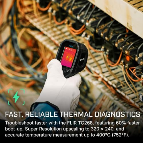 Flir TG268 Thermal Imaging Camera, 320x240 Spot IR, Bullseye Laser - style: TG268