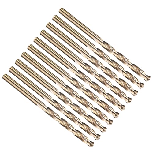 PATIKIL 3/16" Drill Bit M35 Cobalt 5% High-Speed Steel for Metal 10 Pack - size: 3/16 in
