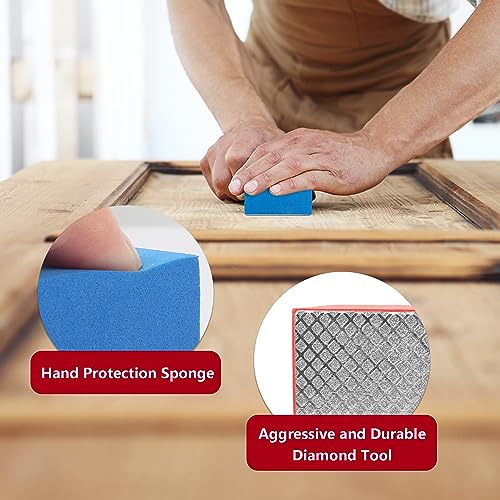 1Pcs Diamond Hand Polishing Pads, 100# (Grid) - style: Grid-1Pcs-100#