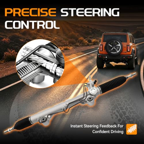 BRTEC 26-2633 Hydraulic Power Steering Rack and Pinion Assembly - color: 26-2633
