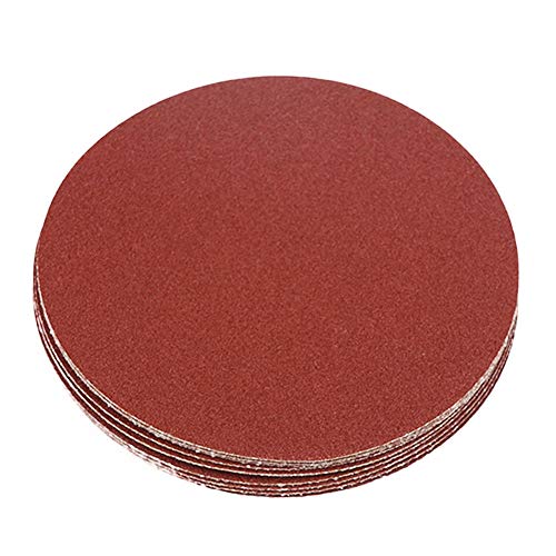 HIFROM 5 Inch Sanding Discs NO-Hole Hook and Loop 120 Grit Sandpaper Aluminum Oxide Random Orbital Sander Pads (60-Pack) - size: 120 Grit, 60pcs