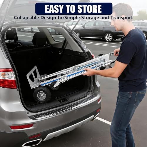 4-in-1 Convertible Aluminum Hand Truck Dolly 1000 LBS Foldable Moving Cart