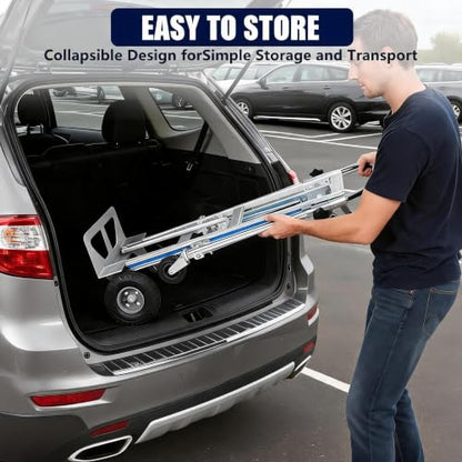 4-in-1 Convertible Aluminum Hand Truck Dolly 1000 LBS Foldable Moving Cart