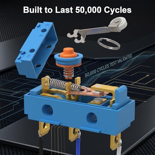 3 Pack IP67 Waterproof Micro Switch, UL Recognized Component - size: WS1-Roller Lever