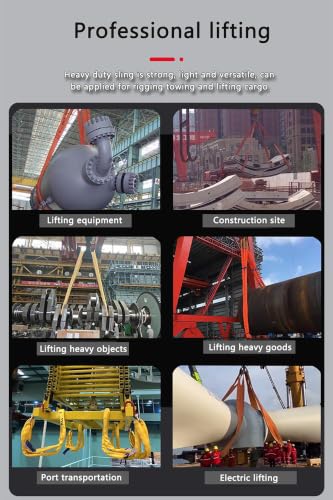 Round Sling 2Packs 17636lb 10FT Sling Strap Rigging Polyester Endless Lift Sling for Hoist Heavy Duty Objects Heavy Duty Poly Lifting Sling Polyester Endless Round Sling【8T-3M-2Pcs】 - size: 8T-3M-2Pcs