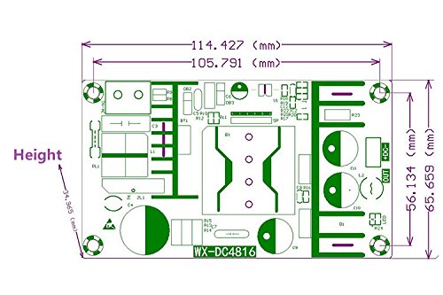 NOYITO AC to DC 48V 4A Isolated Power Supply Module AC 120V (100-240V) to 48V 192W Peak 5A 240W Max Power Module with Overcurrent Overload Short-Circuit Protection (DC 48V 4A, Blue) - size: DC 48V 4A