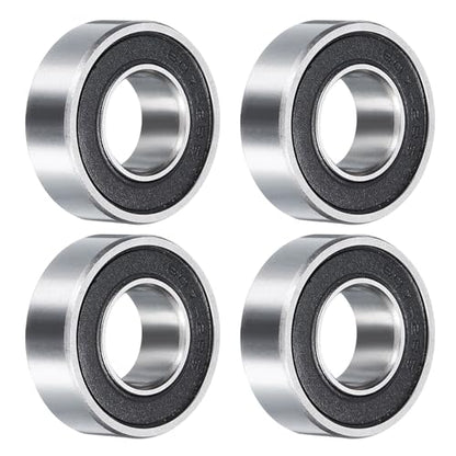 uxcell 1607-2RS Deep Groove Ball Bearing, 4pcs 7/16" x 15/16" x 5/16" Hign Carbon Chrome Steel Z2 Double Rubber Sealed Bearing (P6) - size: 1607-2RS 7/16" x 15/16" x 5/16"