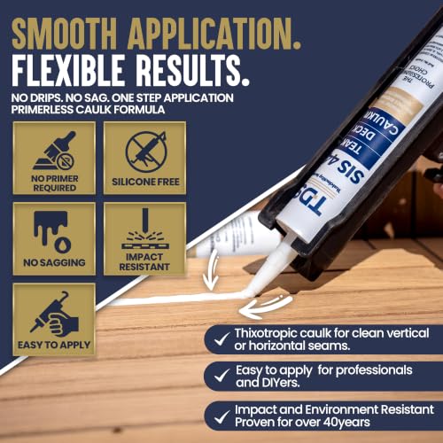 Teakdecking Systems (TDS) SIS 440 Teak Deck Caulk Cartridge 10.3oz - White - color: White, size: 10.3 oz