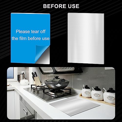2PCS 304 Stainless Steel Sheets, 8" x 4" x 0.04" Inch (19 Gauge) Stainless Steel Plates 1MM Thick Stainless Steel Shim Plates Metal Sheets for Kitchen DIY Craft Making - size: 8 x 4 inch (2PCS)
