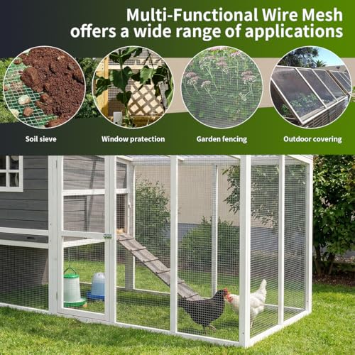 Chicken Wire Fence,Hardware Cloth 1/4 Inch 8inx20ft (23 GA) - color: 1/4inch, size: 8in x 20ft