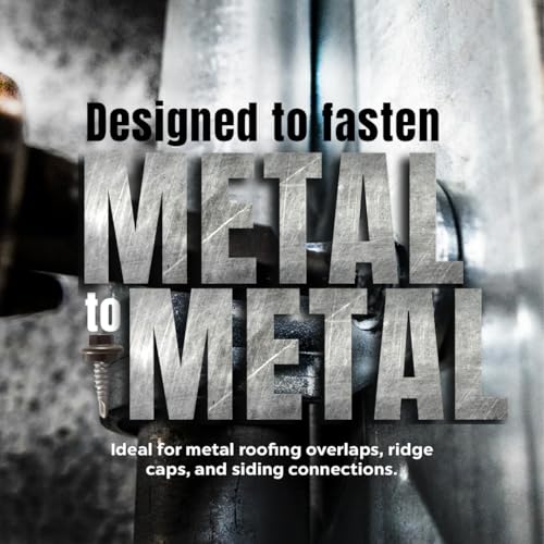 Metal Depot Orange Burnished Slate Lap Stitch Screw #14 x 7/8 Self-Tapping - color: Burnished Slate