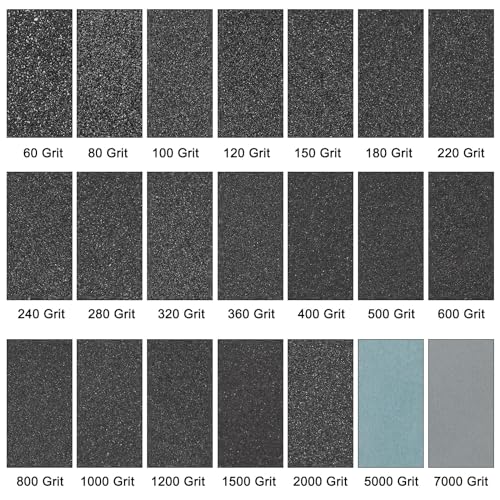 HARFINGTON 25pcs Sandpaper 800 Grit 9 x 11 Inch C-Weight Backing Silicon Carbide Abrasive Wet Dry Sanding Sheets for Wood Finishing, Metal Sanding, Automotive Polishing - size: 800 Grits