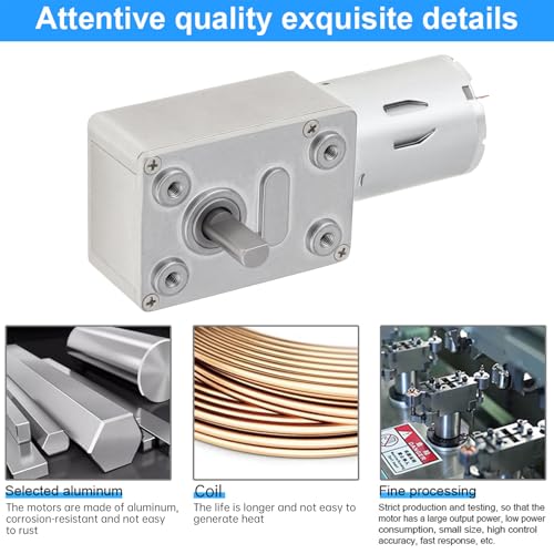 Worm Gear Motor 12V 160RPM Electric High Torque Rotation DC Motor