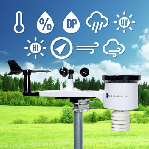 Ambient Weather WS-1553-IP Smart Wireless Weather Station with Remote Monitoring and Alerts - style: IP Module + Array