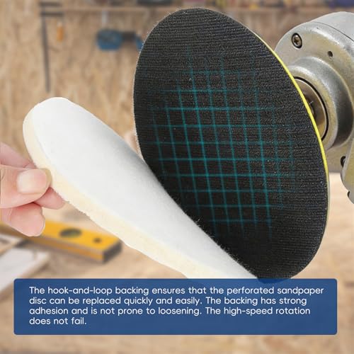 waltyotur 100Pcs Hook and Loop Sanding Discs 6 Inch NO-Hole 80-Grit Sandpaper Sanding Discs Hook and Loop Round Sandpaper for Polishing Accessories - size: 80-Grit, style: 6 Inch