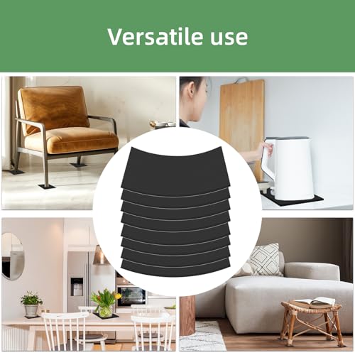 8Pcs Black EVA Foam Pad 6in x 6in x 1/8in High Density Closed Cell Foam Sheet, Soundproofing & Flame Heat Resistant & Without Leaving Residue for Appliances Crafts Outdoor Furniture DIY Electronics - size: 6in x 6in x 1/8in