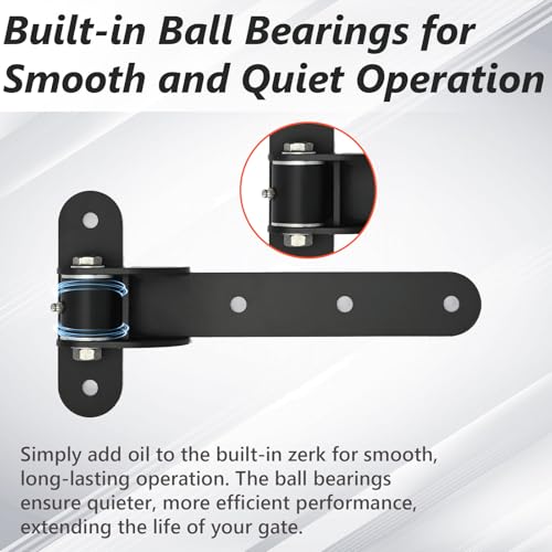 2 Pack Heavy Duty Gate Hinges, 1000 lbs Capacity