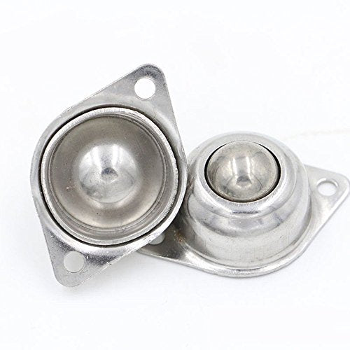 1" Stainless Steel Ball Transfer Units,4pcs Screw Mounted Roller Ball Transfers Bearing,Load Capacity 88lbs,for Conveyor Roller Stand Transmission System