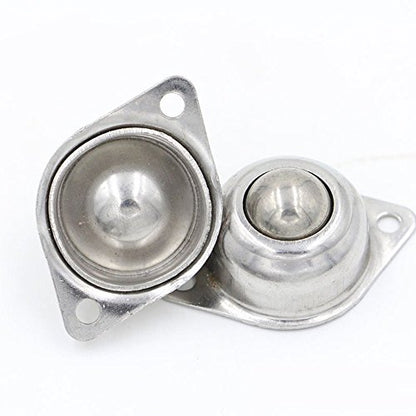 1" Stainless Steel Ball Transfer Units,4pcs Screw Mounted Roller Ball Transfers Bearing,Load Capacity 88lbs,for Conveyor Roller Stand Transmission System
