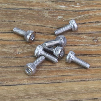 105 Pieces M3 x 8mm Socket Head Cap Screws, Thread Pitch 0.5mm, Sutemribor M3 Screws, 304 Stainless Steel, Fully Threaded, Silver - size: M3 x 8mm, style: Socket Head
