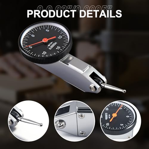 0.030" Dial Test Indicator 0.0005" GR. DIAL Reading 0-15-0