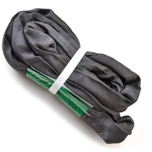 Black Spanset Aerial Lyra Hoop Rigging Aerial Silks Hanging,Polyester Round Slings Strap,5,300 lb. Vertical Capacity, Multiple Span Set Sizes - size: 3.5M/ 11'6"FT