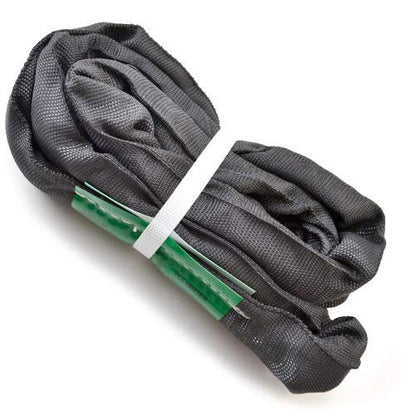 Black Spanset Aerial Lyra Hoop Rigging Aerial Silks Hanging,Polyester Round Slings Strap,5,300 lb. Vertical Capacity, Multiple Span Set Sizes - size: 3.5M/ 11'6"FT