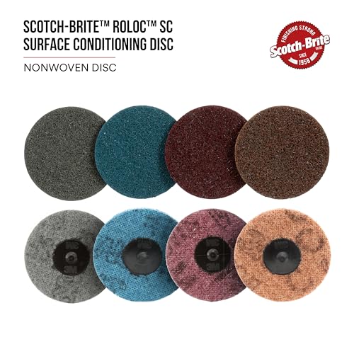 Scotch-Brite Roloc Surface Conditioning Disc, TR 07516, 2 in x NH S SFN, 25 per Carton - size: 2 inches