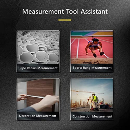 Utoolmart 200cm Height Meter White Wall Mounted Height Meter Growth Ruler CM Metric