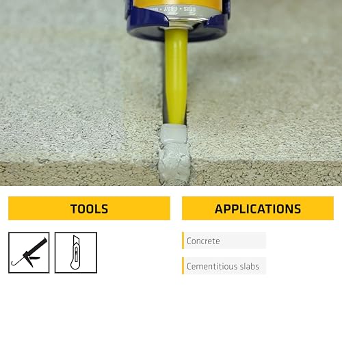 SIKA Sikaflex Self-Leveling Sealant, 12-Pack, 10.1 Oz, Gray – Easy Application, Quick-Curing, Waterproof & Weather-Resistant, Ideal for Driveways, Garages, Sidewalks, and Concrete Joints - color: Gray, size: 10.1 fl. oz (Pack of 12)