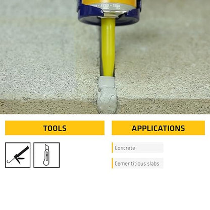 SIKA Sikaflex Self-Leveling Sealant, 12-Pack, 10.1 Oz, Gray – Easy Application, Quick-Curing, Waterproof & Weather-Resistant, Ideal for Driveways, Garages, Sidewalks, and Concrete Joints - color: Gray, size: 10.1 fl. oz (Pack of 12)