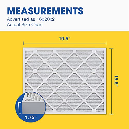 Aerostar Air Filter 16x20x2 MERV 13 AC Filter, HVAC, Furnace Filter, 6 Pack - style: 6 PACK