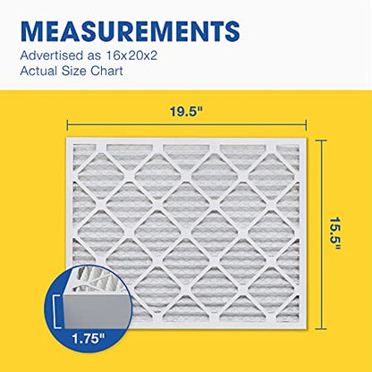 Aerostar Air Filter 16x20x2 MERV 13 AC Filter, HVAC, Furnace Filter, 6 Pack - style: 6 PACK