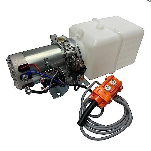 Magister Hydraulic Pump 12V DC Single Acting Power Unit with 12 Quarts Plastic Reservoir Max Pressure 2600 - color: Single Acting, size: 12 QTs