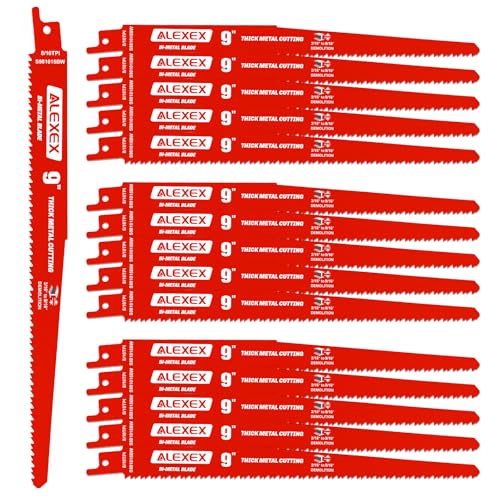 15 Pack 9 Inch 8/10 TPI Reciprocating Saw Blades for Diablo Sawzall Blades - size: 9 Inch 8/10TPI