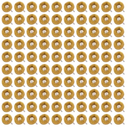 100 PCS Abrasive Buffing Wheel, 1 Inch Polishing Kit 80 Grit - style: Yellow 80 Grit 100pcs