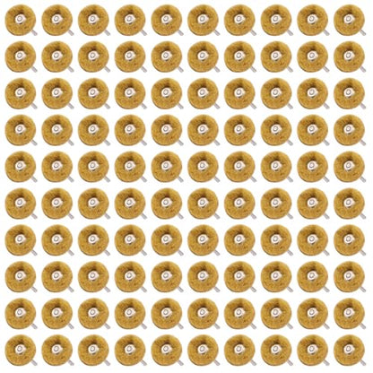 100 PCS Abrasive Buffing Wheel, 1 Inch Polishing Kit 80 Grit - style: Yellow 80 Grit 100pcs