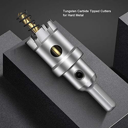 11/16'' Tungsten Carbide Tipped Hole Saw Drill Bit for Hard Metal Steel - size: 18mm | 11/16''