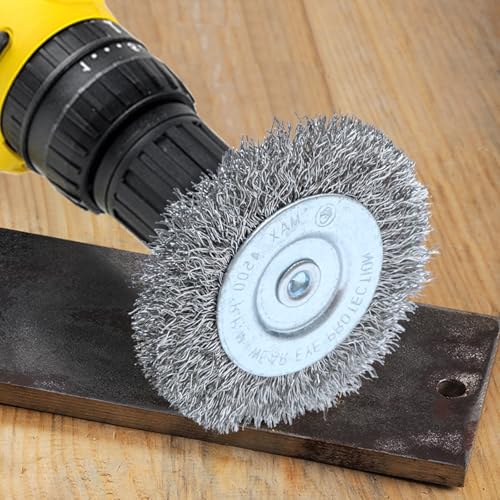 FPPO 4PCS 3 Inch Stainless Steel Wire Wheel Brushes Kit for Drill with 1/4-Inch Shank,Wire Wheels for Power-Operated Grinders (Pack of 2) - size: 3 inches (Pack of 2)
