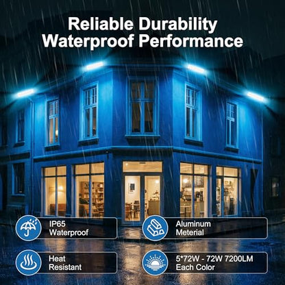 Smart Flood Light Outdoor, RGBCW 360W, IP66, WiFi APP & RF Remote - size: 360W RGB+Tunable White(2700-6500K)