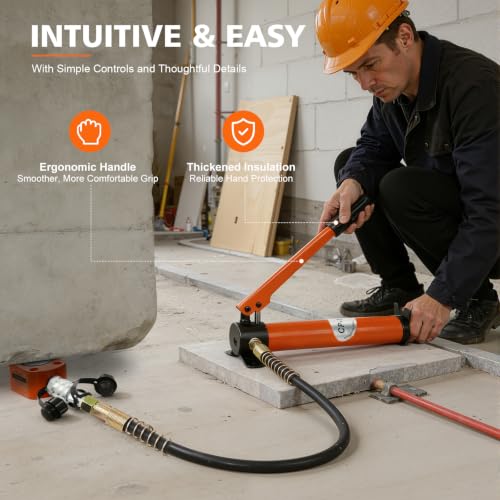 BSY-10+CP-180 Kit Hydraulic Hand Pump for Heavy Lifting