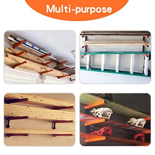 Ultrawall Wall Mount Wood Organizer and Lumber Storage Rack with 3-Level - style: Industrial