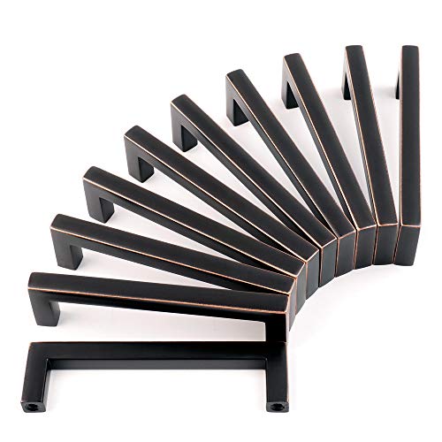 KOOFIZO 10 Pack 3-3/4 in Oil Rubbed Bronze Cabinet Pulls Drawer Handle 1816 - color: Oil Rubbed Bronze, size: 3-3/4" CC - 10Pcs, style: Modern